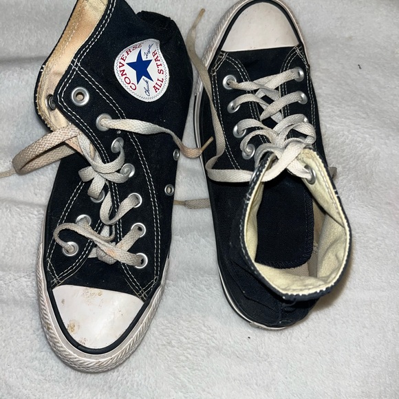 Converse Shoes - Converse Black and White High-Top Sneakers